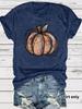 Camiseta de temperamento transfronterizo de estación independiente europea y americana para mujer en stock, nueva camiseta de manga corta de verano con estampado de calabaza, venta al por mayor de Halloween