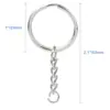 Chaveiro 25 Aberturas Mais Corrente de 4 Seções Porta-Chaves + Porta-Chaves com Corrente Kit de Chaveiro DIY com Corrente