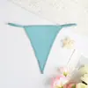 Calcinhas Fio Dental Personalizadas Transfronteiriças para Mulheres, Tanga Sexy Estilo Europeu e Americano Sem Costura com Forro de Algodão, Roupa Íntima Feminina Amiga da Pele