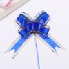 50# grande tinta borda dourada neve fio arco mão puxar flor casamento decoração do carro flores presente de Natal embalagem puxar flor