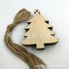 Una variedad de colgantes decorativos de madera navideños adornos navideños artesanías decorativas Madera 10 con cuerda