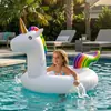 Anillo de natación inflable de unicornio para adultos, anillo de natación inflable de montaje, anillo de natación de 120 cm, anillo de unicornio grande