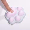 Almohadilla de Ratón de Silicona Suave Alivia la Presión de la Muñeca Forma Linda Protector de Muñeca Garra de Gato Soporte Cómodo para la Mano Soporte de Escritorio para la Muñeca