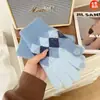 Luvas Meias de Diamante Quentes para Escrever no Inverno Xadrez Tricotadas Versáteis Dedos Livres Tela Sensível ao Toque Luvas de Nova Moda