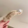 Pinza de Garra de Peluche para Mujer, Pinza Grande para el Cabello de Otoño e Invierno con un Toque de Lujo, Pinza de Tiburón Ins para Cabello Grueso, Pasador para Moño, Accesorio para el Cabello