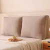 Conjunto de Almofadas para Cabeceira de Quarto Estilo Creme, Almofada de Suporte Lombar Anti-Colisão para Tatami de Quarto, Almofada de Sofá, Removível e Lavável