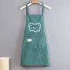 Delantal Impermeable para Cocina, Uso Doméstico para Mujeres, Resistente al Aceite para Hombres y Mujeres, Cocina, Montaje de Puesto, Ropa de Trabajo, Delantal de Trabajo Lindo y Resistente a las Manchas
