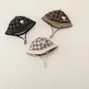 Chapéu Fofo de Ursinho para Bebê, Estilo Outono e Inverno, Chapéu de Pescador Grosso de Veludo Cotelê Quente, Chapéu Bucket à Prova de Vento para Meninos e Meninas, Moderno