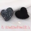 Tinta Pérola Vaga-lume Coração Torto Fazendo DIY Capa de Celular Patch Joia Decoração Cola Creme Cabeça de Grampo Headband