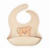 Babero de Silicona de Fábrica Babero para Bebé Babero para Comida Babero para Comida Toalla Resbaladiza para Niños Bolsa Resbaladiza Impermeable Tamaño Grande