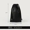 Bolsa de tela impermeable para auriculares móviles de color PU, bolsa de almacenamiento de joyas con cordón y bolsillo para cargar teléfonos móviles