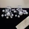 Pendientes de Borla de Perla en Forma de Corazón de Alta Gama Estilo Francés para Mujer, Pendientes Versátiles de Moda con Personalidad Única y Exquisita
