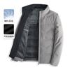 [Chaqueta de plumón de pato blanco al 90 % para hombre de mediana edad, ligera, corta, de invierno, estilo Jiaxing]