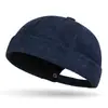 Chapéu de Chão de Veludo Cotelê Cor Sólida Transfronteiriço Chapéu de Couro de Melão Veludo Cotelê Grosso Moda Hip Hop Retro de Rua Primavera Outono Inverno