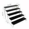 Soporte de Exhibición Acrílico Modelo Escalera Hecha a Mano Soporte para Pulsera Negra Muñeca Biqi Caja Sorpresa Estante de Almacenamiento de Joyería Multicapa