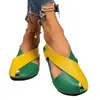 Comercio exterior 2026 primavera/verano sandalias de mujer estilo coreano con tiras cruzadas, puntera abierta, tacón bajo, cuero suave, casual, planas, sin cordones, para uso en exteriores