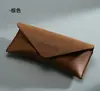 Nova Fivela Magnética Triangular Cor Dopamina Óculos de Sol Anti-Pressão Estojo de Couro para Óculos Estojo para Lentes Ópticas Pode Imprimir Logo