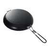 Sartén Plegable para Bistec, Sartén Antiadherente para Acampar, Parrilla Portátil para Barbacoa, Sartén de Hierro para Exteriores