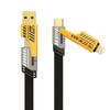 Cabo de carregamento rápido PD de dois para dois cabo de carregamento multi-cabeça quatro em um adequado para Huawei 65W Apple 27W cabo de dados para celular