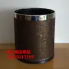 Cubo de Basura Redondo de Doble Capa Sin Tapa de Acero Inoxidable para Habitación de Hotel y Hogar, Creativo, Sencillo, Moderno