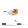 Acero Inoxidable Vacío Chapado en Oro Cuentas con Agujero Pasante Cuentas Espaciadoras Redondas Cuentas de Acero Sólido Pulsera DIY Cuentas Accesorios para Joyería Venta al por Mayor