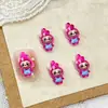Nuevos Accesorios para Uñas de Dibujos Animados Sanrio Lindo Gato Kt Estéreo Perro Canela Diamante de Resina Accesorios para Uñas Portátiles DIY