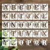Modelos de Pintura Vazados com Números e Letras de 36 Peças Transfronteiriços para Pintura Spray DIY Infantil, Pintura de Parede e Estêncil