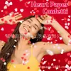 Confete de Coração para o Dia dos Namorados Festa de Casamento Confetes para Jogar Decoração Balão Bola Ondulada Cheio de Pedaços de Papel em Formato de Coração