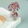 Adornos de Árbol de Dinero de Cristal para Escritorios del Hogar y la Oficina, Traen Buena Fortuna, Adecuados para Ceremonias de Inauguración, Regalos de Inauguración de Casa, Decoraciones DIY para Coche y Oficina
