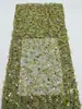 Malla Tejido Brillante Vestido Formal de Color Multicolor Bordado con Lentejuelas Irregulares