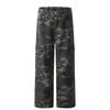 Pantalones Cargo de Mezclilla Camuflaje Retro Americano para Hombre Pantalones Rectos Sueltos con Bolsillos de Moda Pantalones Unisex de Moda