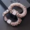 Tocados Coreanos Banda Elástica Alta Simple Banda para el Pelo Enrollada Banda para el Pelo Banda de Goma Básica Cubierta de Cuero Cuerda para el Pelo con Bola