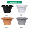 Vaso de Flor de Rabanete Verde Plástico Vaso de Flor para Varanda Vaso de Flor de Chão Planta Verde Planta em Vaso para Mesa Vaso de Flor Simples e Estiloso Imitação de Porcelana