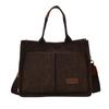 Bolso Tote para Viajeros de Primavera y Verano para Mujer, Bolso de Hombro Versátil de Pana, Bolso Cruzado de Moda con Correa Ancha para el Hombro, Pana