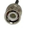 Cable coaxial de antena RF de doble alambre de plata de 2,5 mm RG316 UHF-J/BNC-J de 50 ohmios