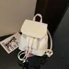 Comercio Exterior Transfronterizo Moda Estudiante Universitario Clase 2026 PU Estilo Nuevo Salida Viaje Sencillo Doble Hombro Pequeña Mochila Bolso Mujer