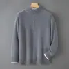 Suéter Grueso de Chenilla para Hombre Tejido Pulóver Otoño Invierno Estilo Nuevo Lana Cremallera Capa Base Casual Cálido