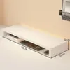 Soporte para computadora ajustable en altura, elevador de monitor para oficina, estante de madera para escritorio, base elevada para computadora de escritorio