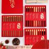 Regalo para Casa Nueva Palillos de Sándalo Rojo para Amigos y Novias Caja de 10 Pares de Palillos Regalo para Casa Nueva