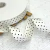 Cinta de Lunares Blanco y Negro Adorno de Lunares Doble Cara Cinta de Puntos Cinta de Puntos Lazo DIY Accesorios para el Cabello Cinta Ropa Juguetes