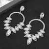 Pendientes de Pedrería Más Vendidos para Mujer Moda Europea y Americana Exagerados de Lujo Pendientes Brillantes Coloridos Joyería