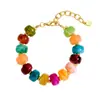 2026 Nuevo Pulsera de Resina con Cuentas Estilo Comercio Exterior con Botones Únicos, Estilo Europeo y Americano de Moda, Joyería Ajustable Personalizada de Nicho