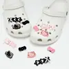 Charms KT Crocs Estrella Negra Polvo Dibujos Animados Resina Versátil Lindo DIY Accesorios Decorativos Hebillas Decorativas Desmontables