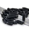 Acero inoxidable 304 zinc negro extremo convexo tornillo de fijación cabeza hexagonal DIN915 hexágono interior máquina tornillo de arroz tornillo de tope