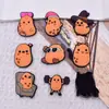 Patches Macios de PVC de Batata Desenho Animado Transfronteiriços, Grampo de Cabelo Decorativo Plano, Capa de Celular, Flor para Sapato, Acessórios de Joias Fofos para DIY