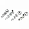 Cuentas de Acero Inoxidable Brillante con Agujero Pasante para Joyería DIY, Materiales para Ensartar Cuentas para Collares y Pulseras