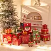 Decoraciones Navideñas Caja de Regalo Papel Navideño Caja de Regalo de Dulces Adornos Caja de Regalo Navideño Plegable Caja de Empaque