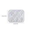 Base para Soporte de Teléfono de 6 Eslabones de Resina Epoxi DIY Soporte Redondo Irregular Colgante de Etiqueta de Mascota Molde de Silicona