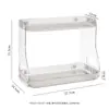 Estante de Almacenamiento de Doble Capa de Lujo Ligero Transfronterizo para Uso Diario en el Hogar Caja de Almacenamiento de Escritorio Baño Sin Taladro Encimera de Lavabo Estilo de Lujo Ligero