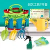 Conjunto de jardinería de tres piezas Caterpillar rastrillo para plantar maceta traje para niños para cultivar verduras pala de jardín para el hogar herramientas de jardín